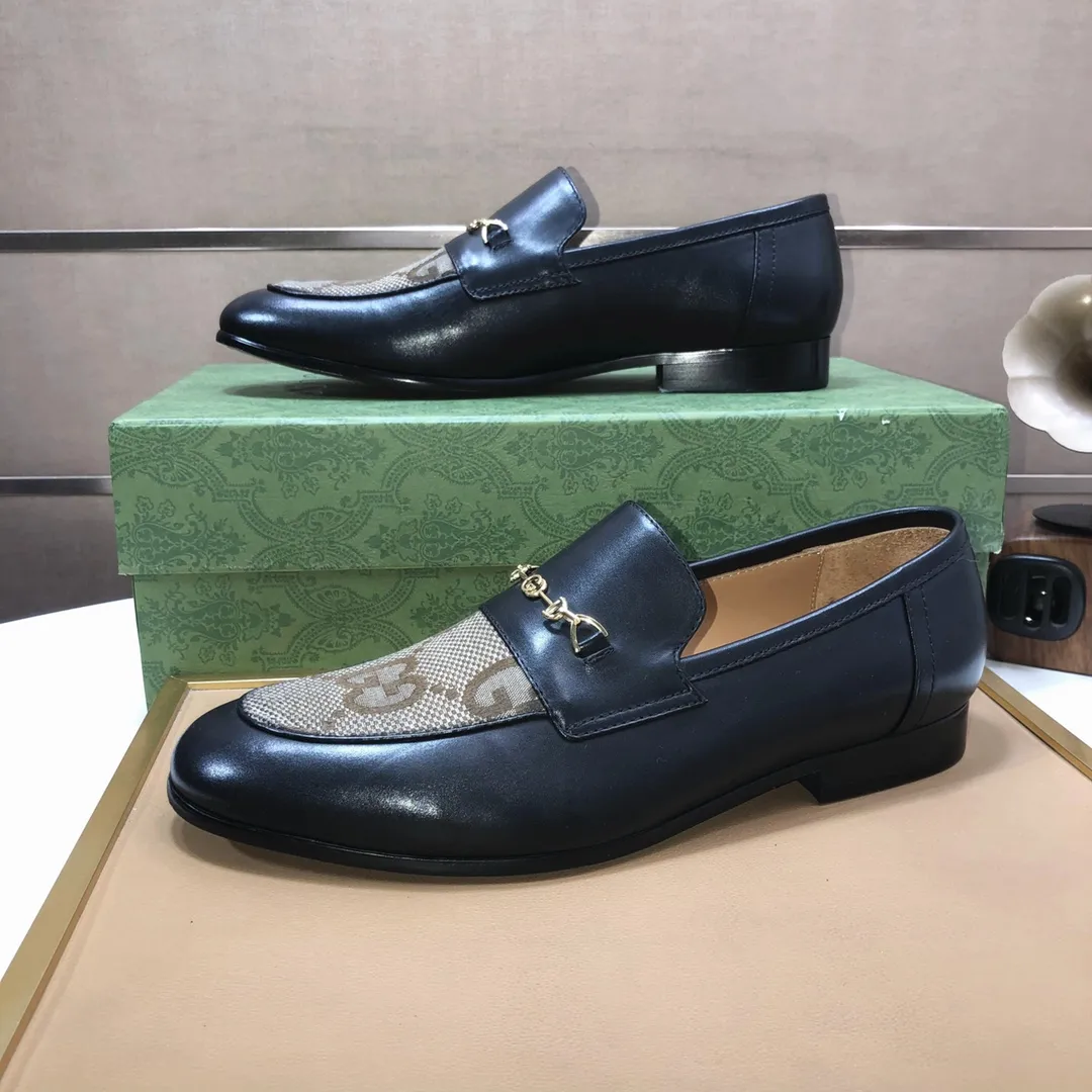 Men's shoes 💰580💰[GUCCI—Gucci] The latest high-end version of Gucci. Official website new model. Available at the same time at counters, the uppers are made of original cowhide imported from Italy/matched with the original special material splicing design concept; "highlight, high-end, grade, extravagance" and exquisite workmanship (original mesh fabric) sole: original factory special outsole size (38-45) (custom-made 45 non-returnable)